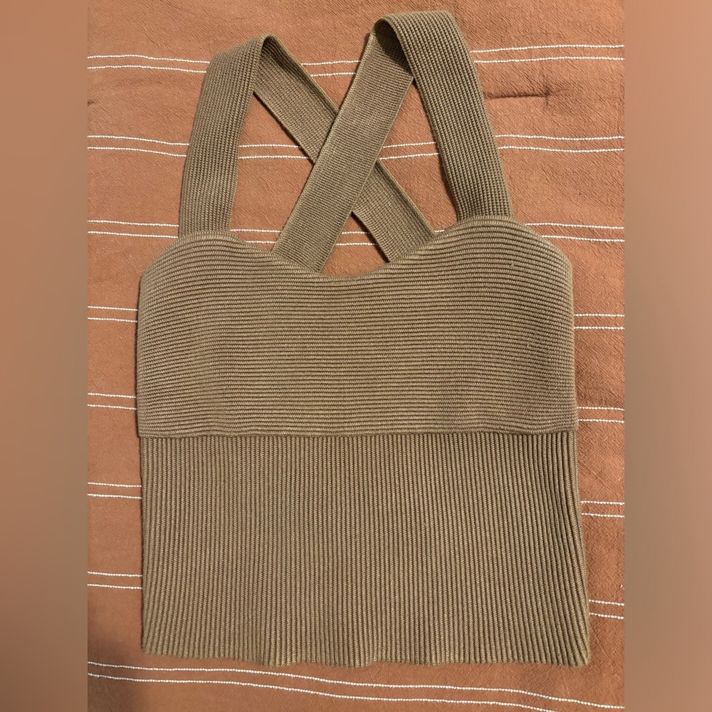 Brown Abercrombie Sweater Tank